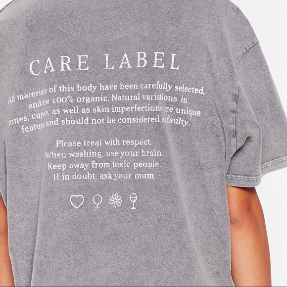 Nasty Gal Tops - Handle with care graphic tee